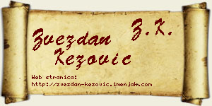 Zvezdan Kezović vizit kartica